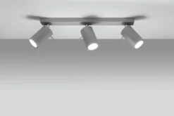 LED Deckenspot Grau RING - 3 x GU10 Fassung - exkl. LED's