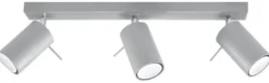 LED Deckenspot Grau RING - 3 x GU10 Fassung - exkl. LED's