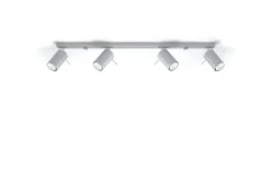 LED Deckenspot Grau RING - 4 x GU10 Fassung - exkl. LED's