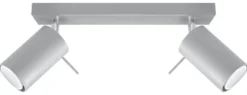 LED Deckenspot Grau RING - 2 x GU10 Fassung - exkl. LED's