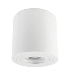 LED Deckenspot IP65 - Röhre Weiß - mit GU10 Fassung - LED Spot optional