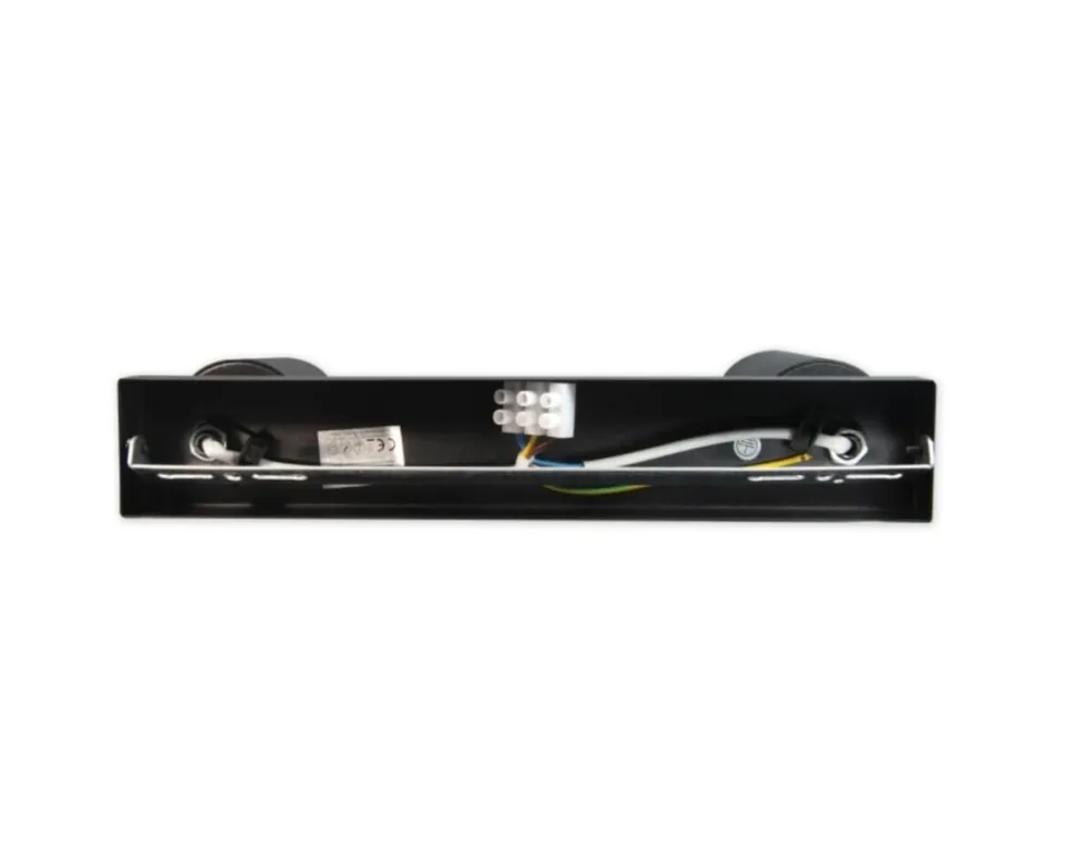 LED Deckenspot Mattschwarz - 2 verstellbare GU10 Spots