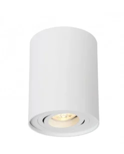 LED Deckenspot - Röhre rund - Weiß - mit GU10 Fassung - schwenkbar - exkl. LED Spot
