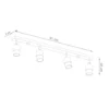 LED Deckenspot Schwarz Chrom NERO - 4 x GU10 Fassung - exkl. LED's