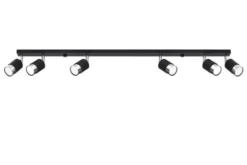 LED Deckenspot Schwarz Chrom NERO - 6 x GU10 Fassung - exkl. LED's