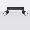 LED Deckenspot Schwarz Chrom NERO - 2 x GU10 Fassung - exkl. LED's