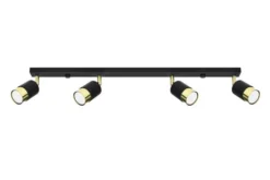 LED Deckenspot Schwarz Gold NERO - 4 x GU10 Fassung - exkl. LED's