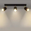 LED Deckenspot Schwarz Gold NERO - 3 x GU10 Fassung - exkl. LED's