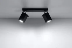 LED Deckenspot Schwarz MERIDA - 2 x GU10 Fassung - exkl. LED's