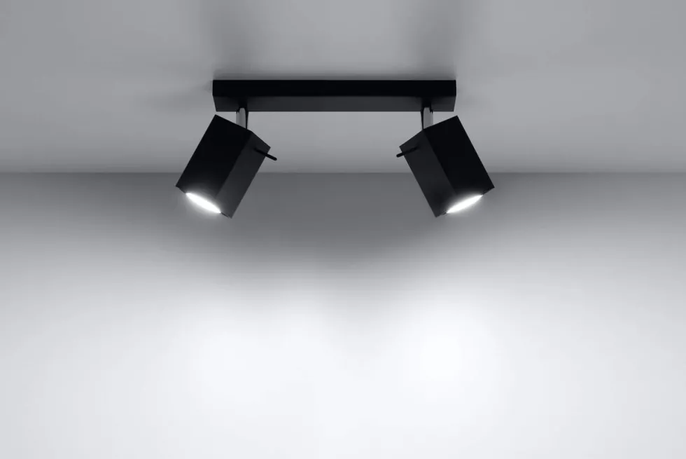 LED Deckenspot Schwarz MERIDA - 2 x GU10 Fassung - exkl. LED's
