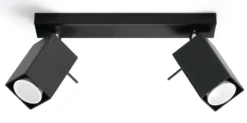 LED Deckenspot Schwarz MERIDA - 2 x GU10 Fassung - exkl. LED's