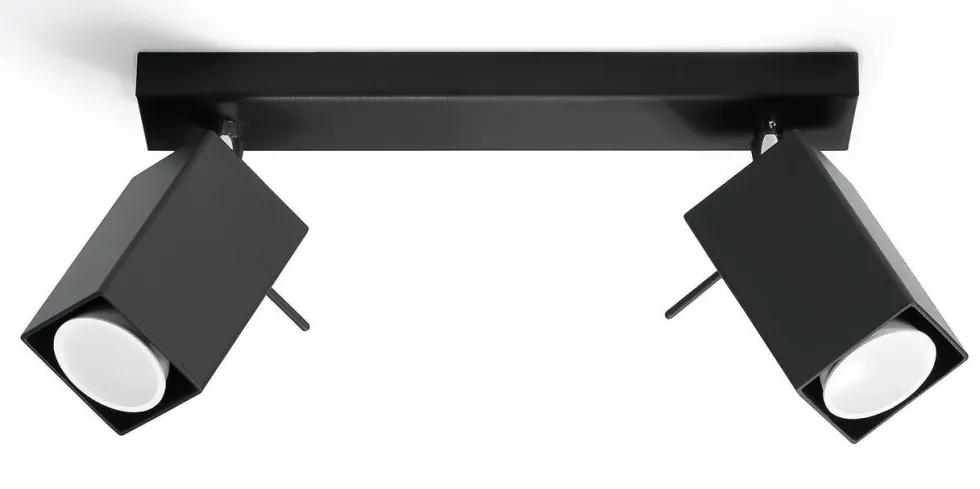 LED Deckenspot Schwarz MERIDA - 2 x GU10 Fassung - exkl. LED's