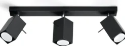 LED Deckenspot Schwarz MERIDA - 3 x GU10 Fassung - exkl. LED's
