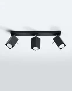 LED Deckenspot Schwarz MERIDA - 3 x GU10 Fassung - exkl. LED's