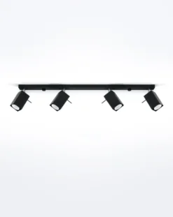 LED Deckenspot Schwarz MERIDA - 4 x GU10 Fassung - exkl. LED's