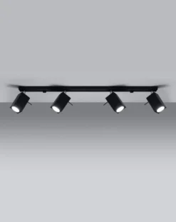 LED Deckenspot Schwarz MERIDA - 4 x GU10 Fassung - exkl. LED's