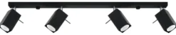 LED Deckenspot Schwarz MERIDA - 4 x GU10 Fassung - exkl. LED's