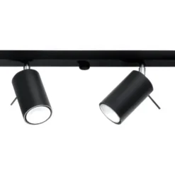 LED Deckenspot Schwarz RING - 6 x GU10 Fassung - exkl. LED's