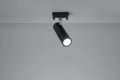 LED Deckenspot Schwarz Silber DIREZIONE - 1 x GU10 Fassung - exkl. LED's