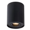 LED Deckenspot - Tube rund - Schwarz - mit GU10 Fassung - schwenkbar - exkl. LED Spot