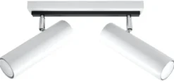 LED Deckenspot Weiß DIREZIONE - 2 x GU10 Fassung - exkl. LED's