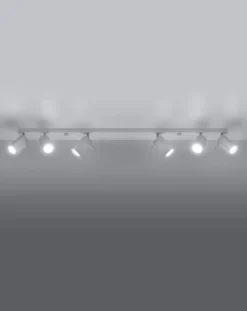 LED Deckenspot Weiß RING - 6 x GU10 Fassung - exkl. LED's