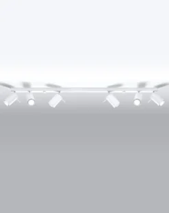 LED Deckenspot Weiß RING - 6 x GU10 Fassung - exkl. LED's