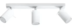 LED Deckenspot Weiß RING - 3 x GU10 Fassung - exkl. LED's