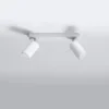 LED Deckenspot Weiß RING - 2 x GU10 Fassung - exkl. LED's