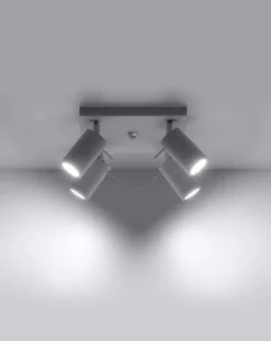 LED Deckenspot Weiß RING - 4 x GU10 Fassung - exkl. LED's