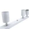 LED Deckenspot Weiß - 6 verstellbare GU10 Fassungen für LED Spots - exkl. LED Spot