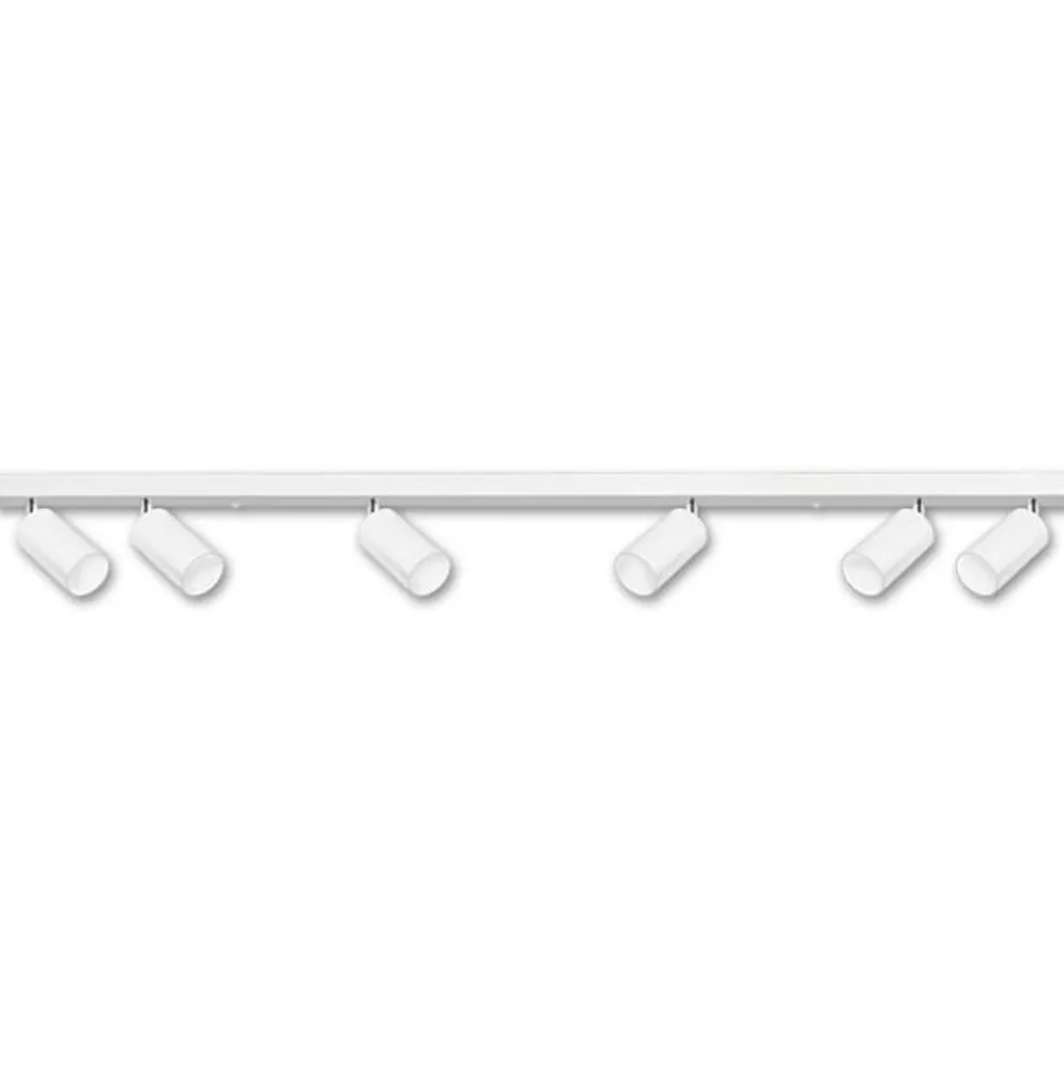 LED Deckenspot Weiß - 6 verstellbare GU10 Fassungen für LED Spots - exkl. LED Spot