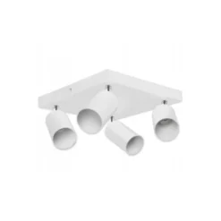 LED Deckenspot Weiß - 4 verstellbare GU10 Fassungen für LED Spots - exkl. LED Spot