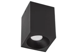 LED Deckenspot - Würfel Mattschwarz 95x95x138 mm - exkl. LED Spot