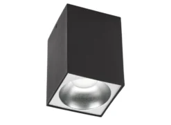 LED Deckenspot - Würfel Mattschwarz 95x95x138 mm - exkl. LED Spot