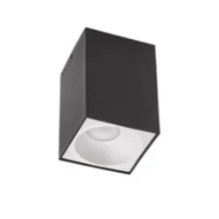 LED Deckenspot - Würfel Mattschwarz 95x95x138 mm - exkl. LED Spot