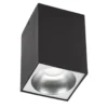 LED Deckenspot - Würfel Mattschwarz 95x95x138 mm - exkl. LED Spot