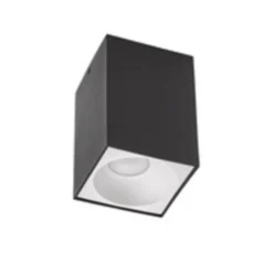 LED Deckenspot - Würfel Mattschwarz 95x95x138 mm - exkl. LED Spot
