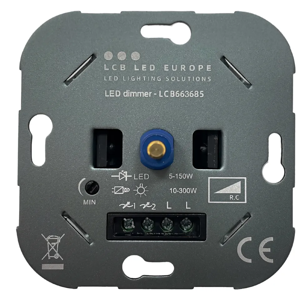 LED Dimmer 5-150W - Universal Phasenabschnitt - Komplettset