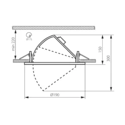 LED Downlight Bananenspot Schwarz - 23W 110Lm pro Watt - 4000K - 3 Jahre Garantie