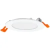LED Downlight Slim Recess Weiß 8W 550lm 110D - 830 Warmweiß | 120mm - Ausschnitt 105mm