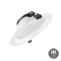 LED Einbauspot dimmbar - Weiss - ORTHO - 15W - Sägegröße Ø170 - White switch