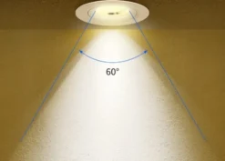 LED Einbauspot dimmbar - 5W entspricht 50W - 3000K Warmweiß - schwenkbar - Schwarz