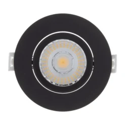 LED Einbauspot HYDRA - 6W - 3000K Warmweiß - dimmbar - Schwarz