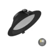 LED Einbauspot ORTHO - 15W - Sägegröße Ø170 - White switch - Schwarz