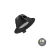 LED Einbauspot ORTHO - 10W - Sägegröße Ø90 - White switch - Schwarz