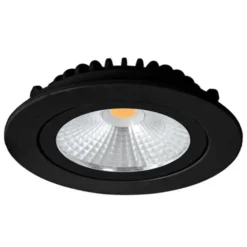 LED Einbauspot Schwarz - 5W dimmbar - Sägegröße 75mm Außengröße 85mm