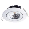 LED Einbauspot Weiß dimmbar - 5W entspricht 50W - schwenkbar - 2700K Warmweiß
