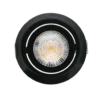 LED Einbaustrahler dimmbar Schwarz - 5W entspricht 45W - 3000K Warmweiß - Sägegröße 74mm