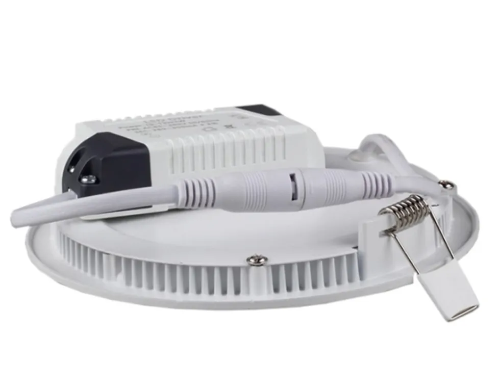 LED Einbaustrahler Downlight rund Aluminium - 6W entspricht 50W - Sägegröße 110mm - 3000K Warmweiß